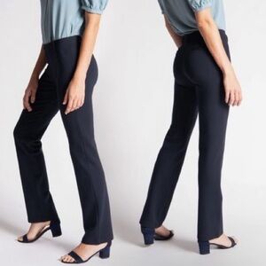 Betabrand Blue Dress Pants XS Yoga Stretch Work Office Trousers Slim Fit New